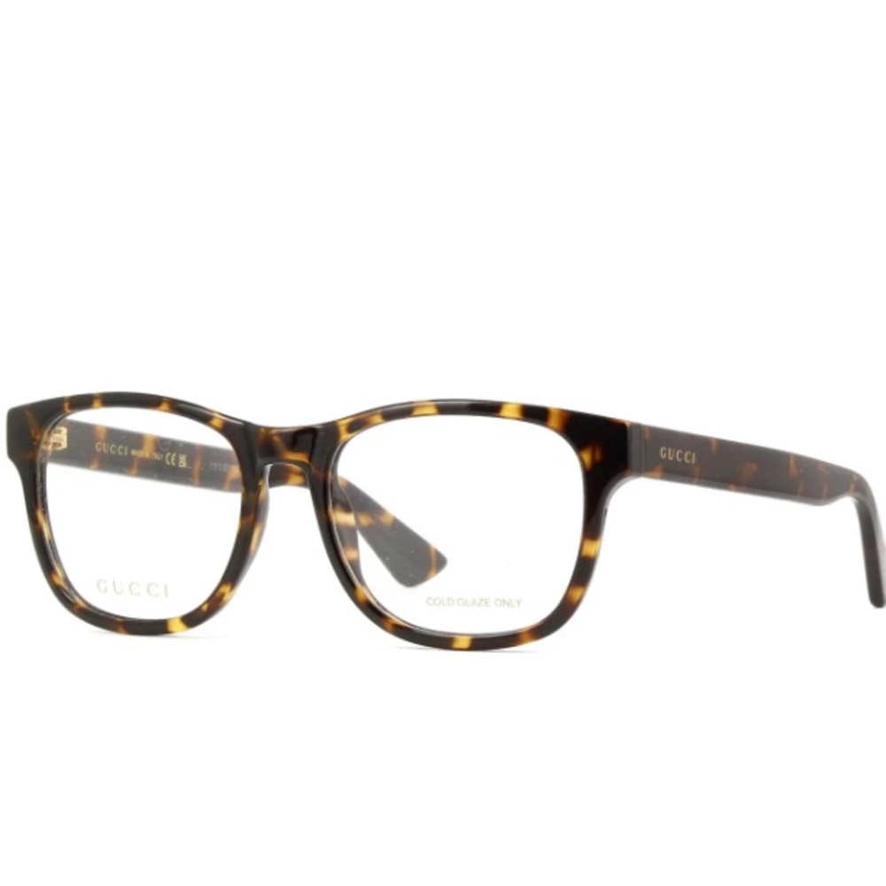 GUCCI GG1344O 002 / 006 wayfarer Gucci optical shiny dark spotted havana